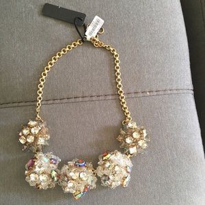 Jeweled Geometric Pearl Necklace